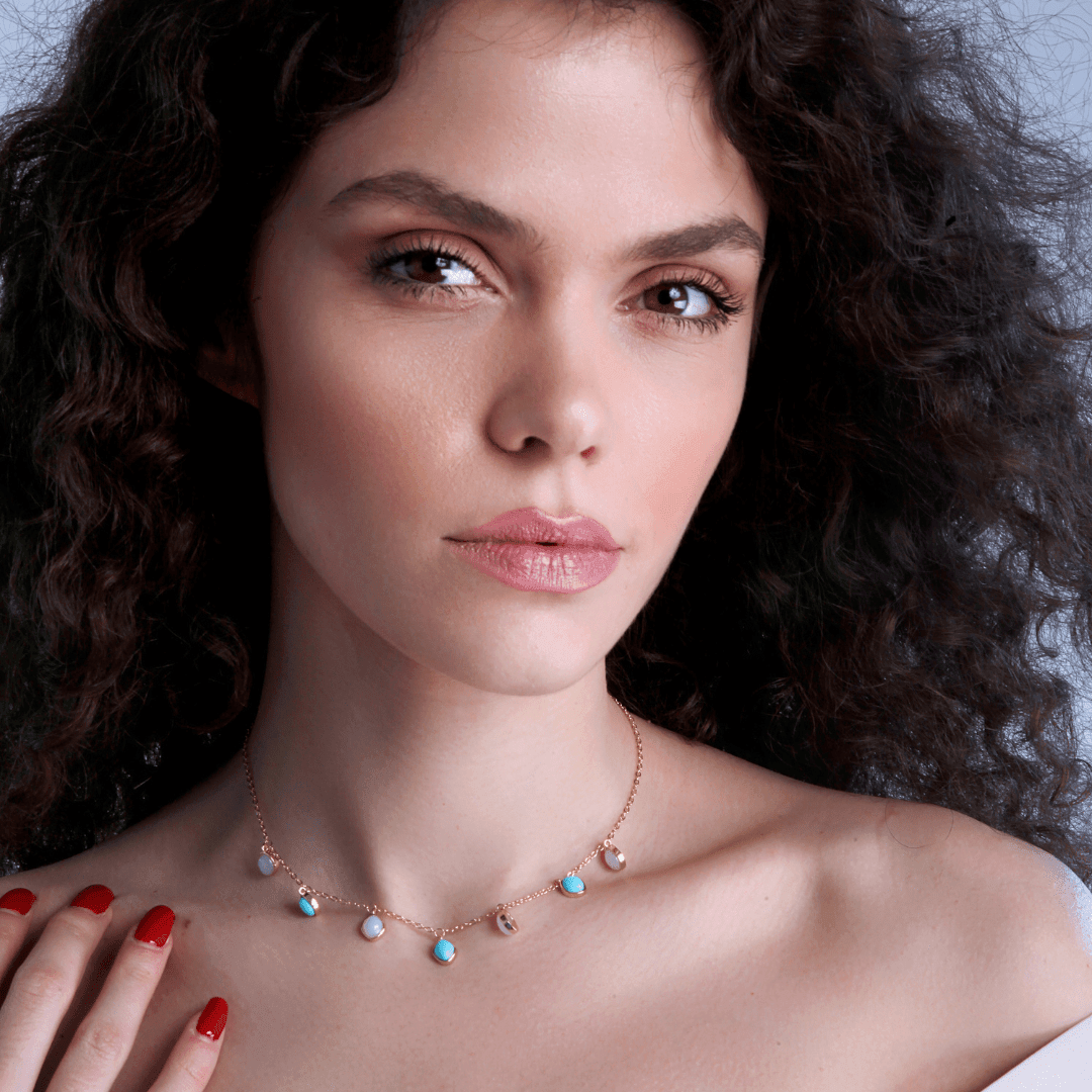 Collier Bonne Vie en Turquoise et Agate