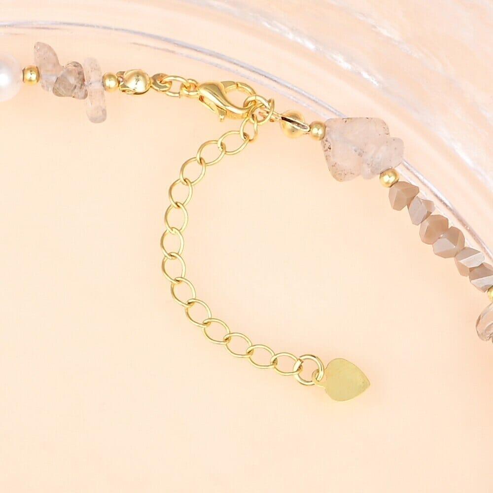 Collier Âme Flamboyante et Étincellante en Quartz & Perles