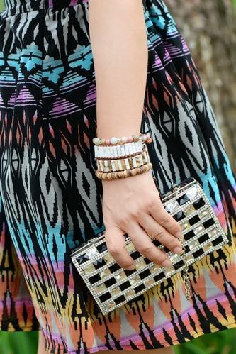 Bracelet en Cuir en Howlite Naturelle