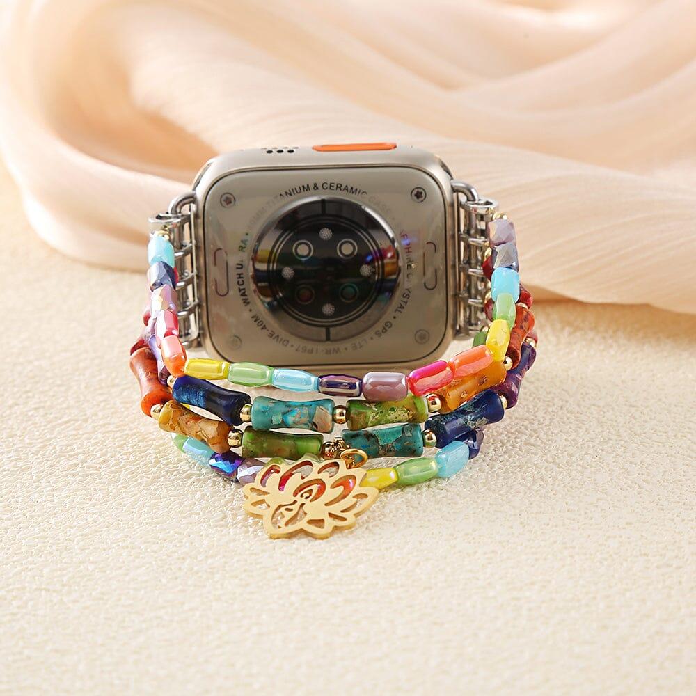 Bracelet pour Montre Connectée Équilibre Harmonique en Pierres Naturelles