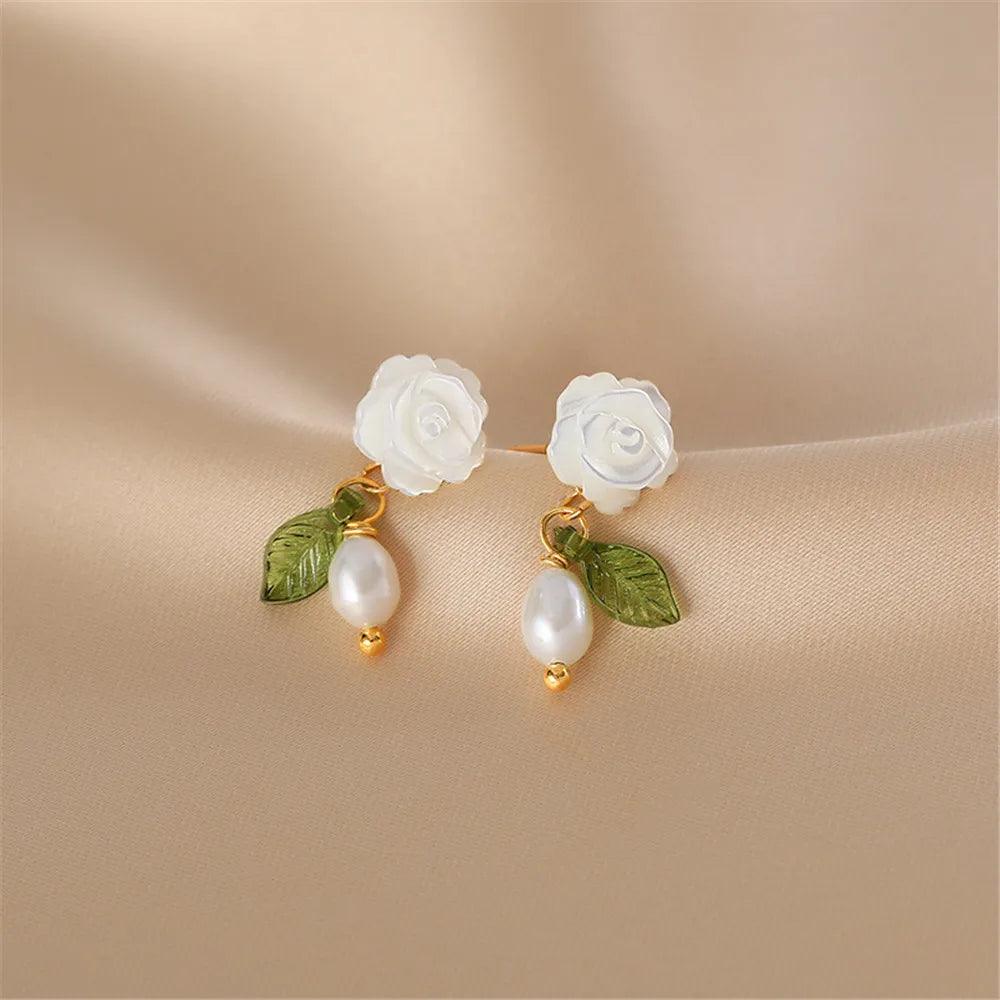 Boucles d’Oreilles en Perles "Jardin de Sérénité"