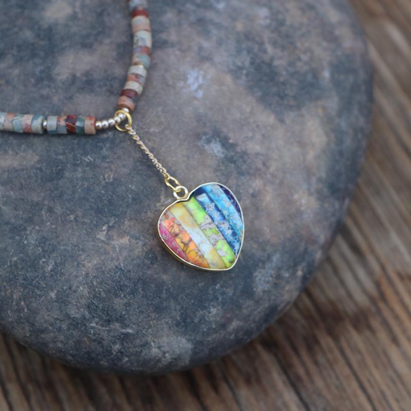 Ensemble de Guérison des Chakras en Pierre Peau de Serpent