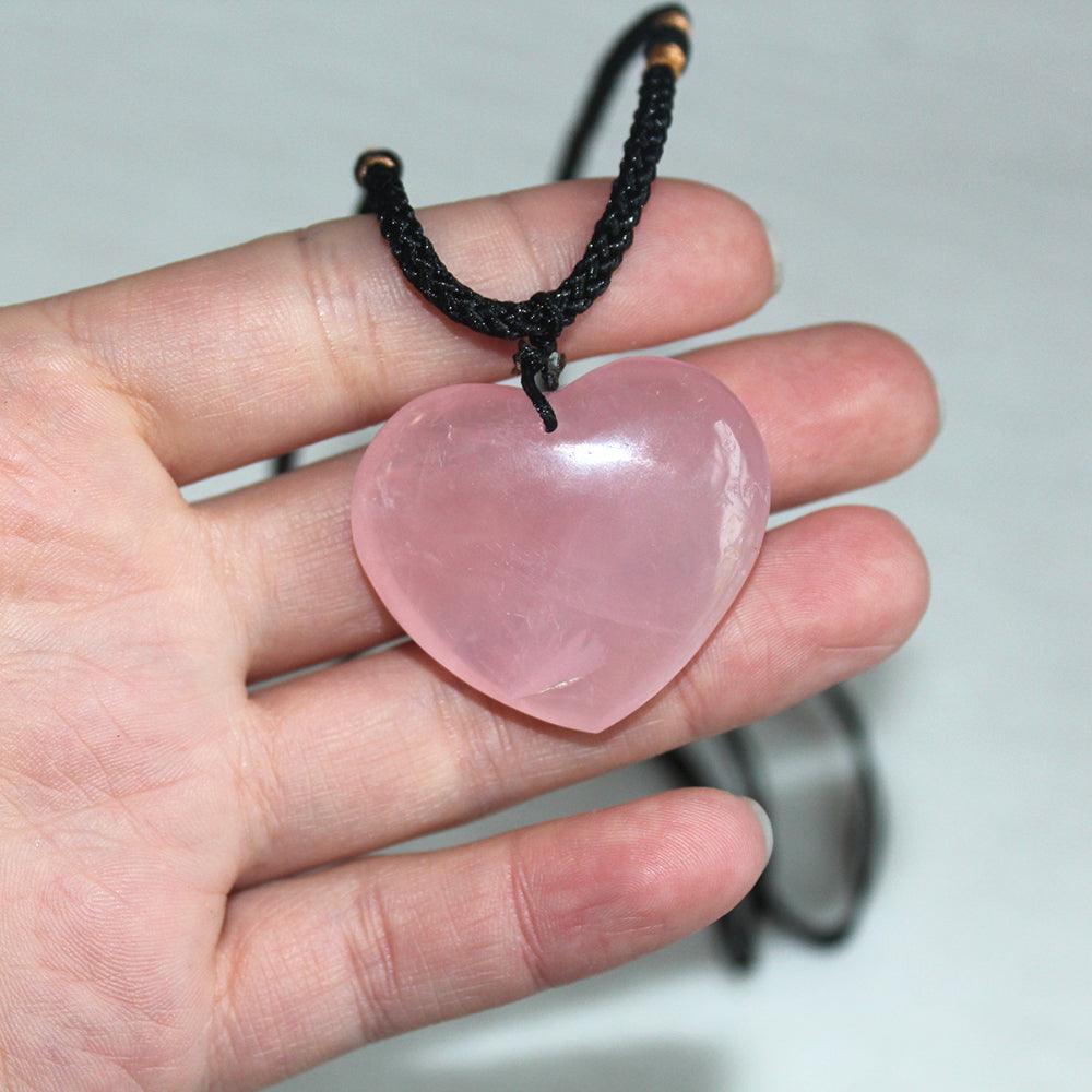 Collier Amour Éternel en Quartz Rose