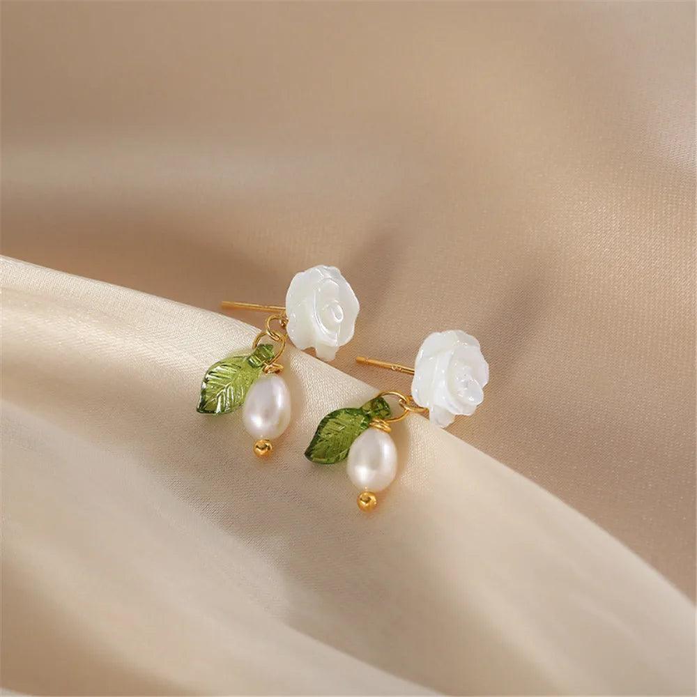 Boucles d’Oreilles en Perles "Jardin de Sérénité"