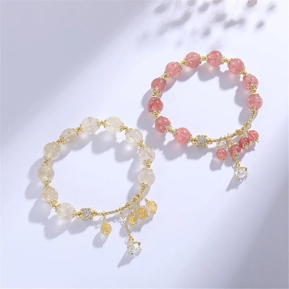 Bracelet en Quartz "Aura Dorée"