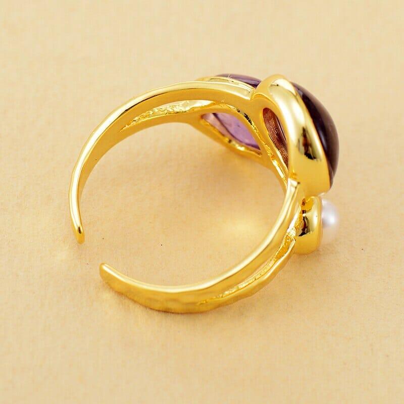 Bague en Pierres Naturelles Aura d'Alchimiste