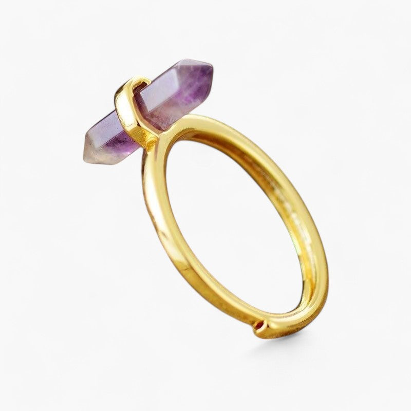 Bague Douceur Rock en Améthyste, Onyx et Quartz Rose