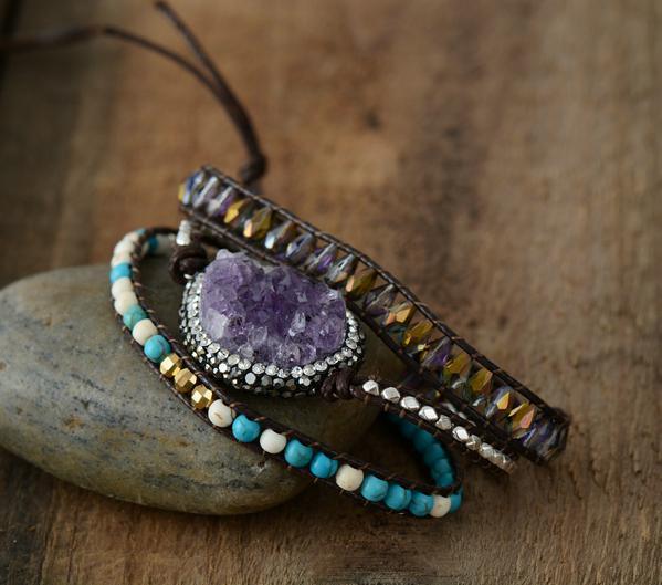 Bracelet Enchanté en Améthyste