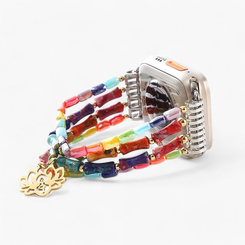Bracelet pour Montre Connectée Équilibre Harmonique en Pierres Naturelles