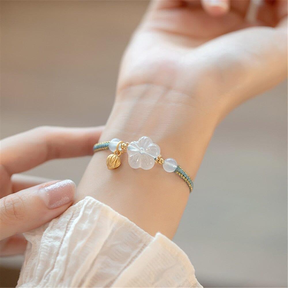 Bracelet Harmonie Douce en Agate Blanche
