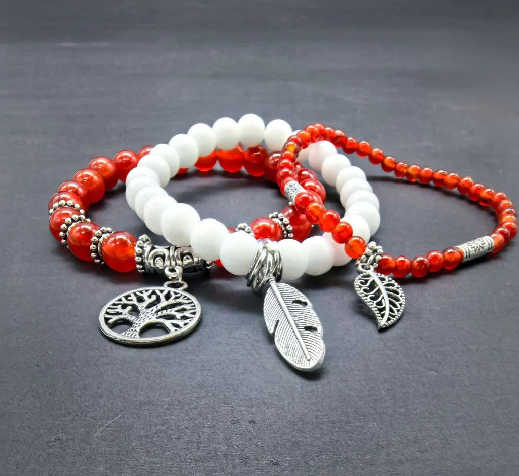 Set de Bracelets Équilibre Énergétique Feu & Glace