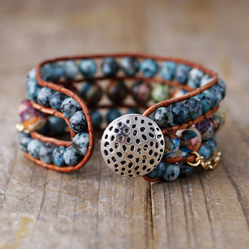 Bracelet Sérénité Boho en Jaspe