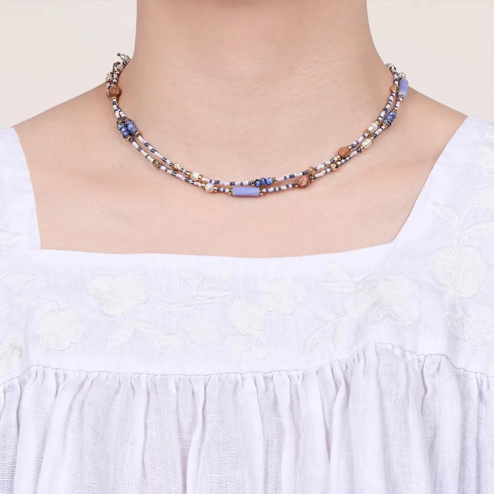 Collier Trésors Apaisants en Jaspe Sésame et Hématite