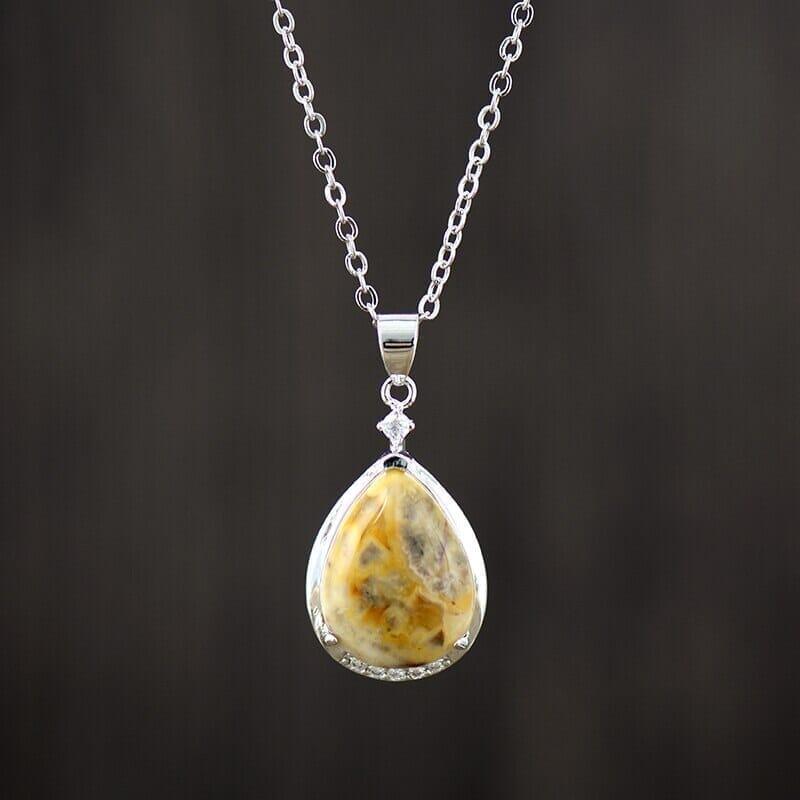 Collier Clarté Revitalisante en Agate Jaune