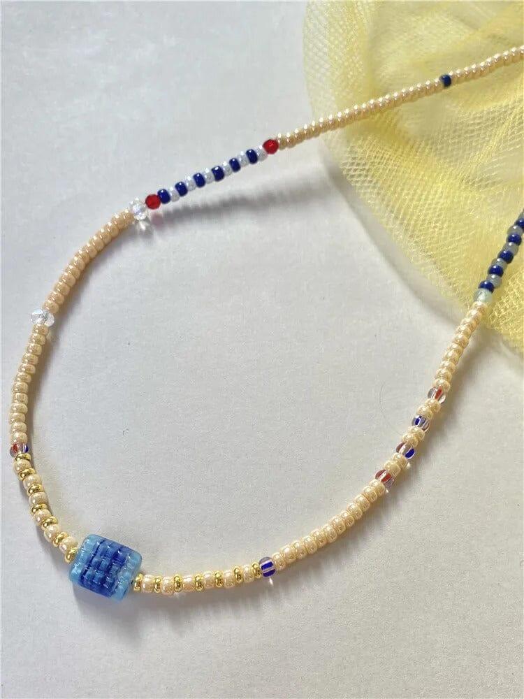 Collier Sérénité Ensoleillée en Pierres Naturelles