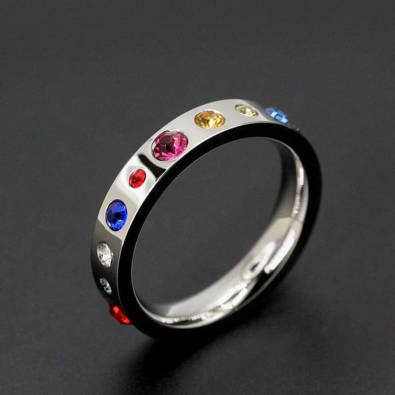 Bague en Argent Majesté Astrale en Pierres Naturelles