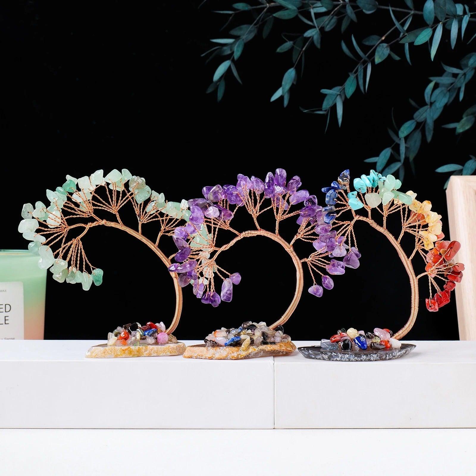 Arbre Fleur de la Fortune en Cristal