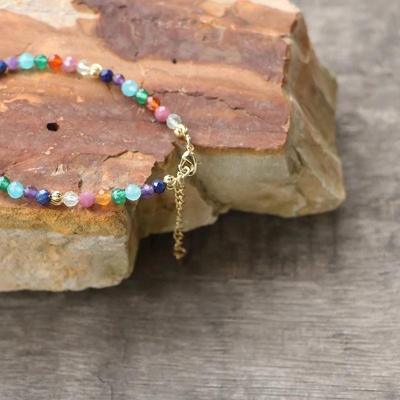 Bracelet Énergie de l’Arc-en-Ciel en Pierres Naturelles