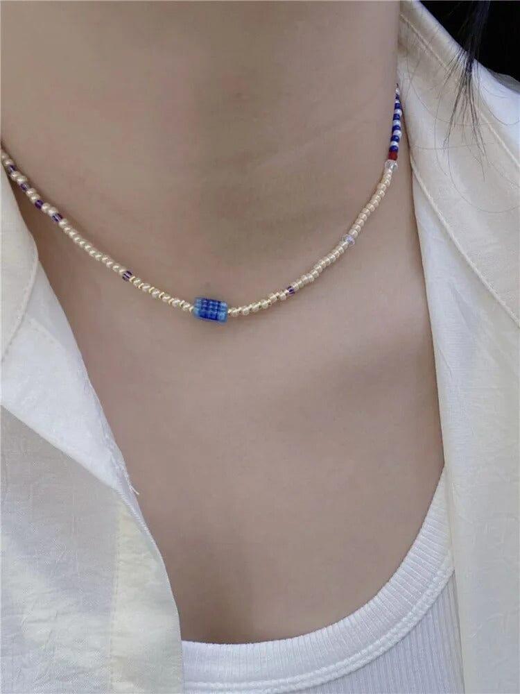 Collier Sérénité Ensoleillée en Pierres Naturelles