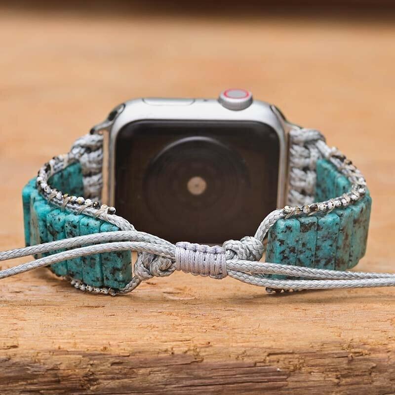 Bracelet d'Apple Watch Sésame Bleu Serein
