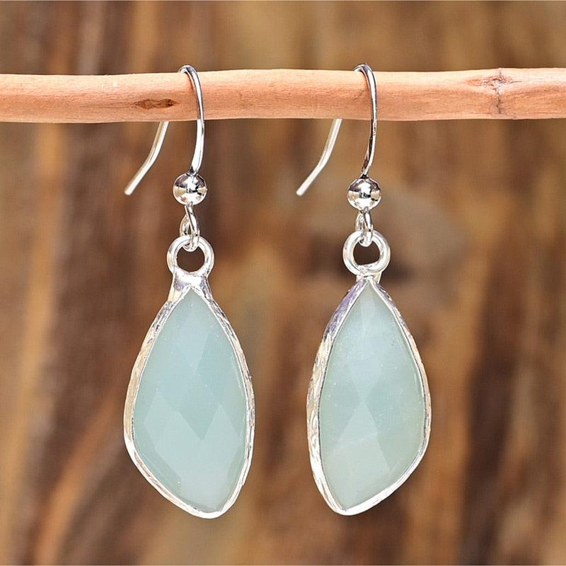 Boucles d'Oreilles Éclat d'Espoir en Amazonite