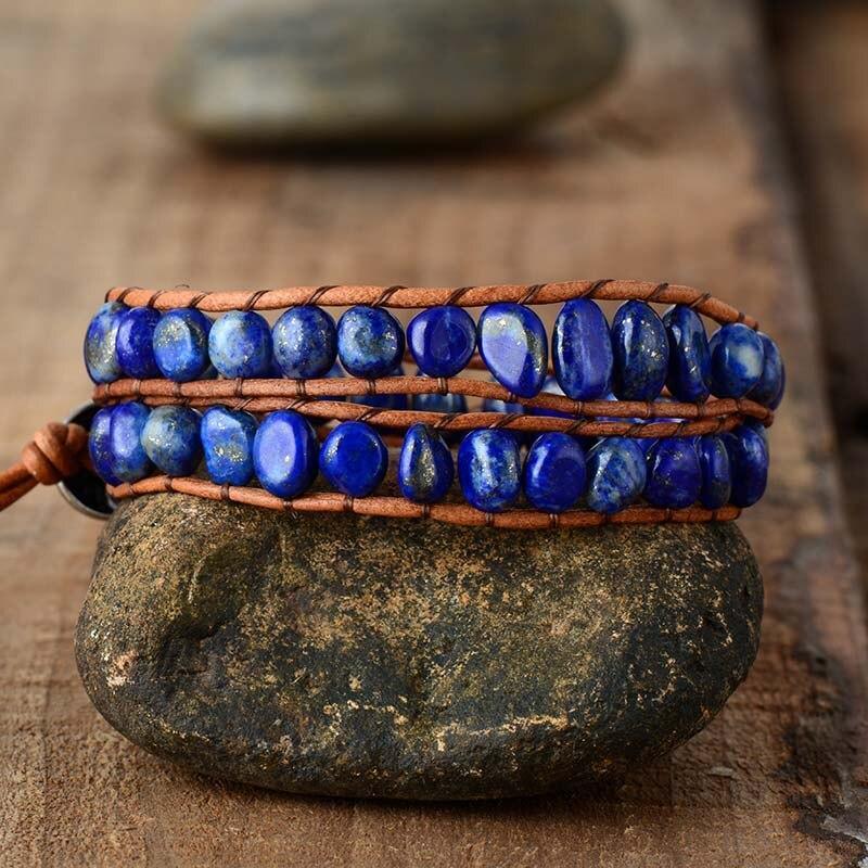 Bracelet Unisexe Intensité en Lapis-Lazuli