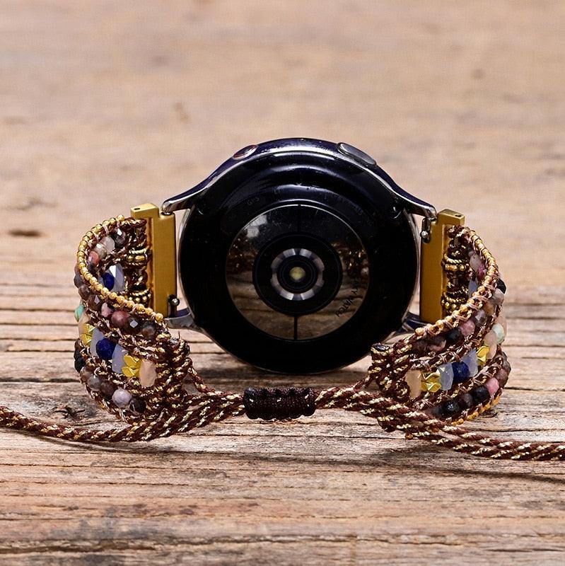 Bracelet de Montre Samsung Délices Enchantés en Pierres Naturelles