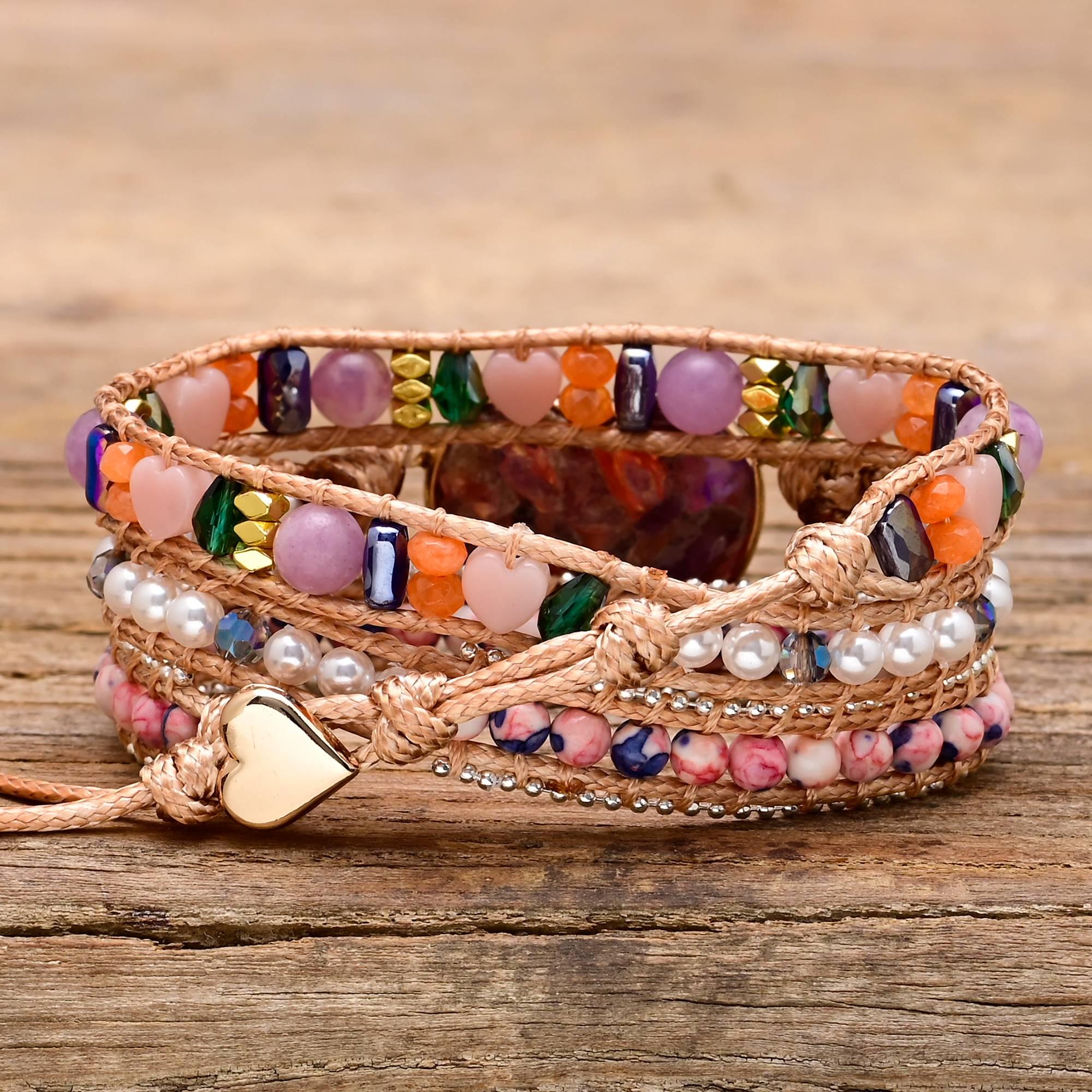 Bracelet Coup de Foudre en Pierres Naturelles