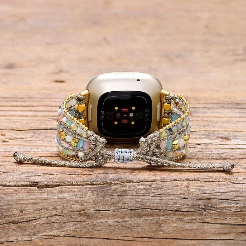 Bracelet de Montre Fitbit Pure Positivité en Pierres Naturelles
