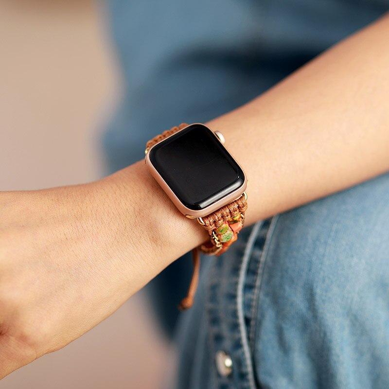 Bracelet Bohème pour Apple Watch en Jaspe