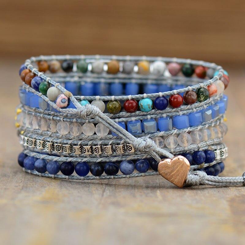 Bracelet d'Apple Watch en Agate et Sodalite