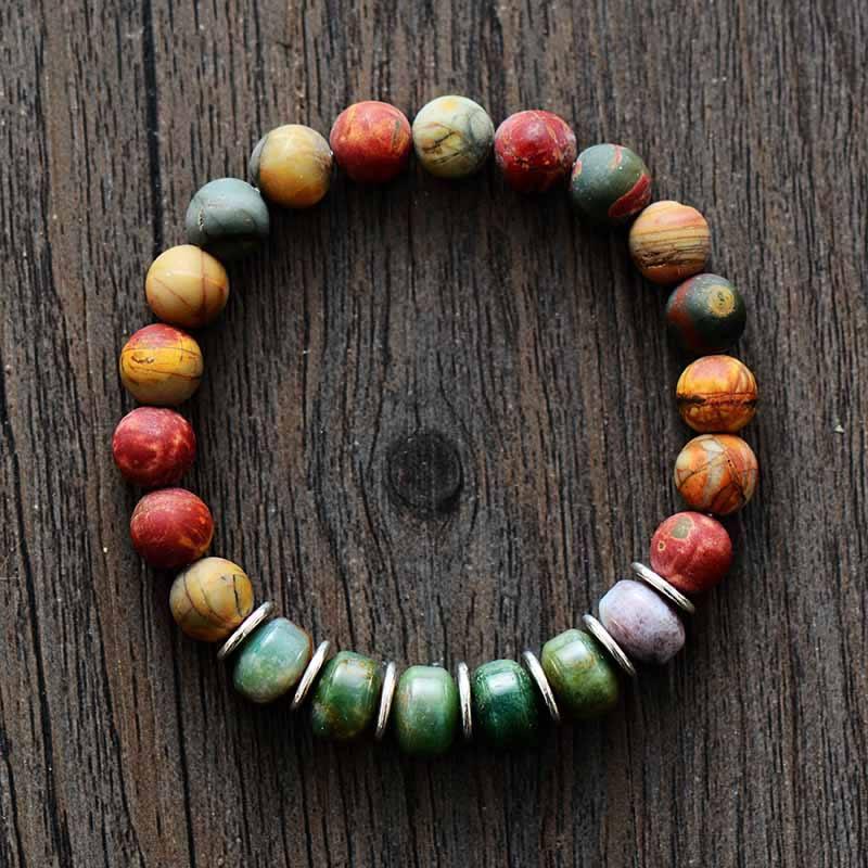 Bracelet Béni et Équilibré en Pierres de Sable