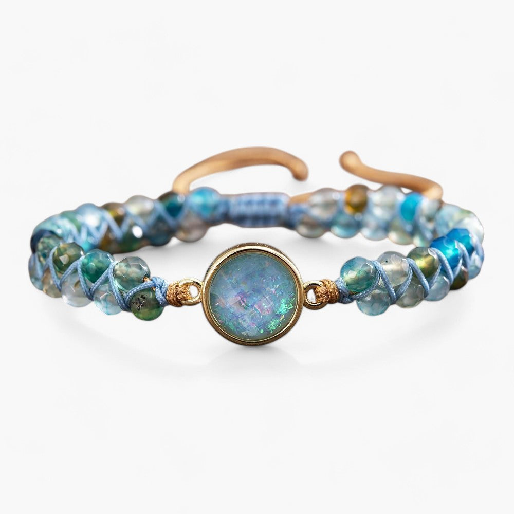 Bracelet Captivant Opale Bleue
