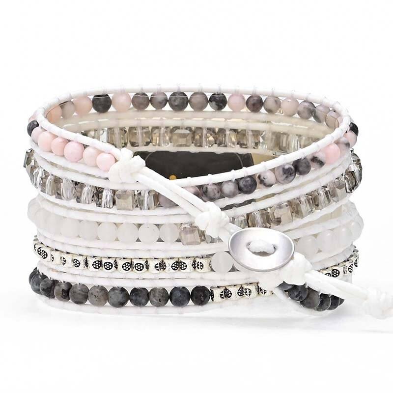 Bracelet pour Montre Fitbit en Pierre Zébrée