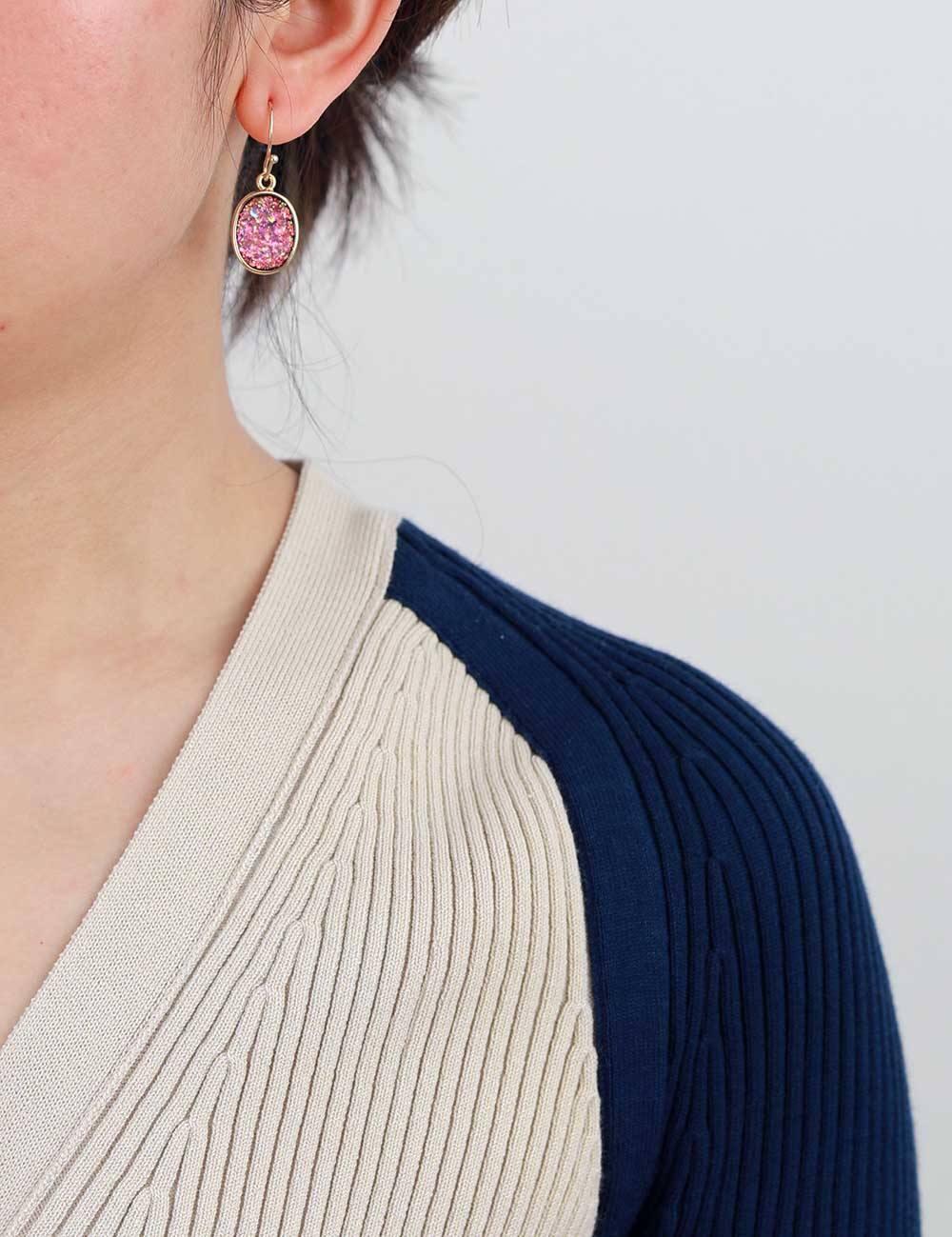 Ravissantes Boucles d'Oreilles en Opale