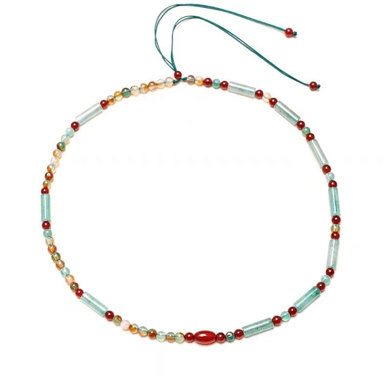 Collier Esprit Émancipé en Agate & Aventurine