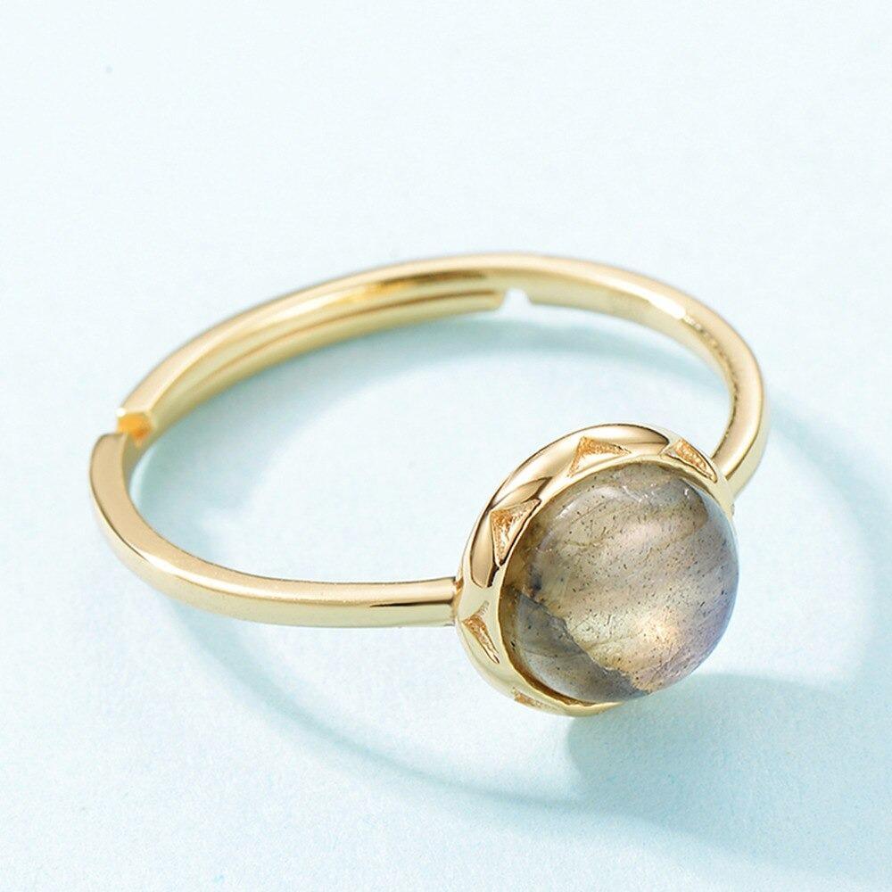 Bague en Argent et Labradorite Amour Cosmique