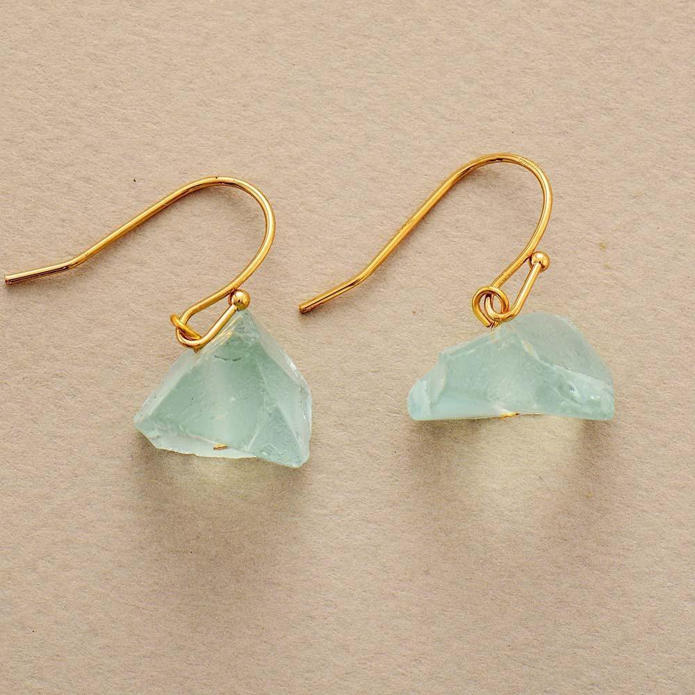 Boucles d'Oreilles Lucidité et Bonheur en Quartz Clair