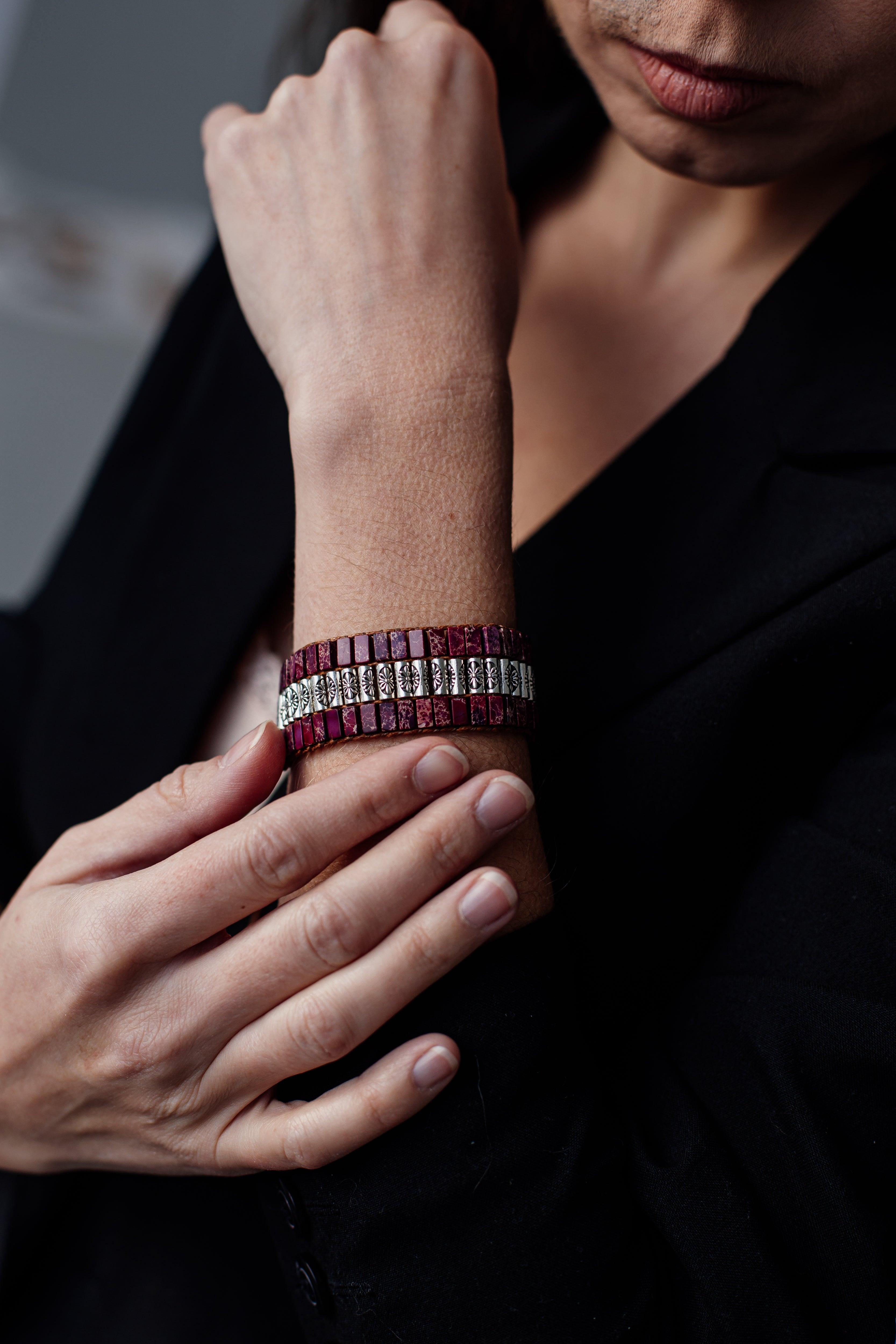 Bracelet Ancien en Jaspe