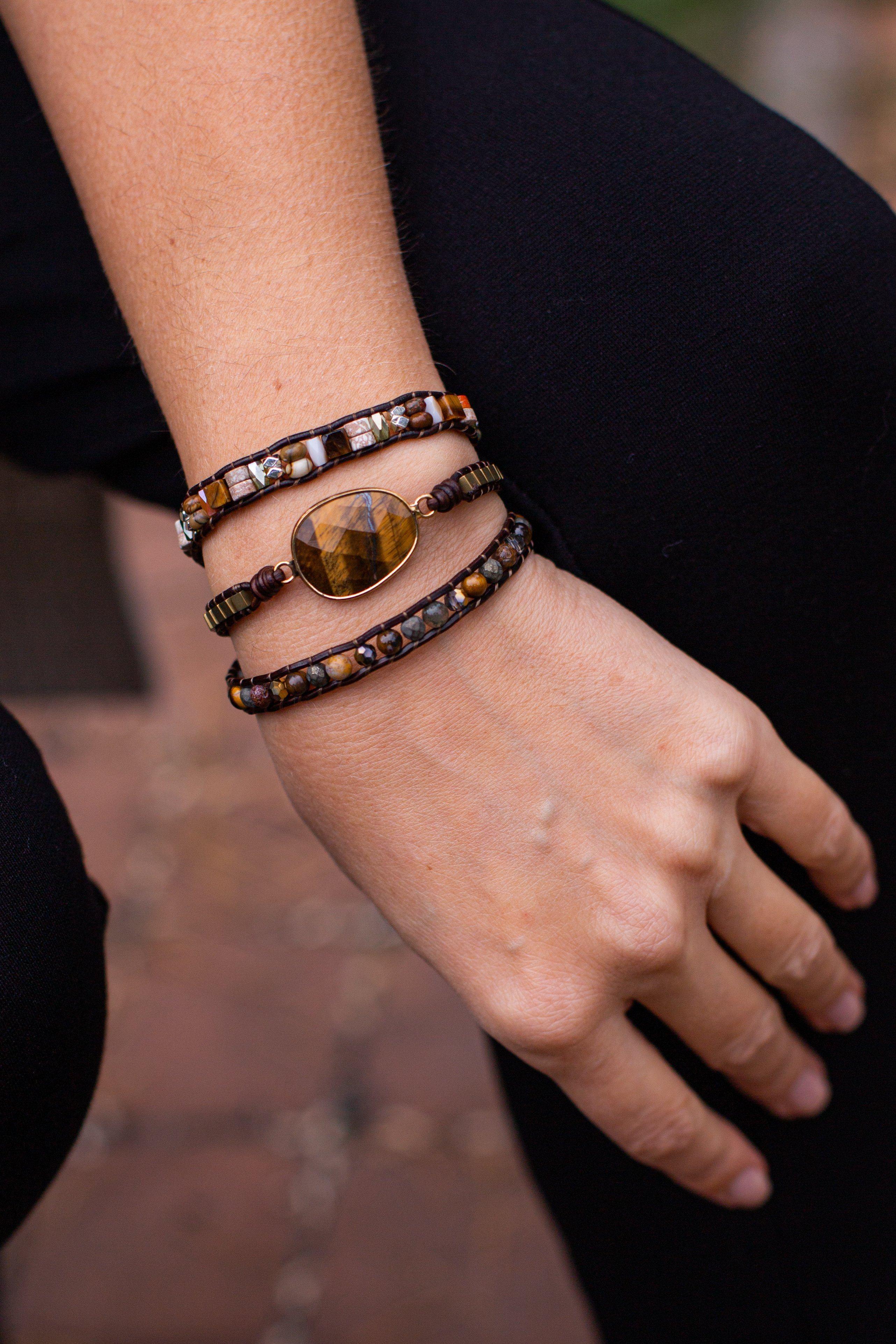 Bracelet Unisexe Oeil de Tigre