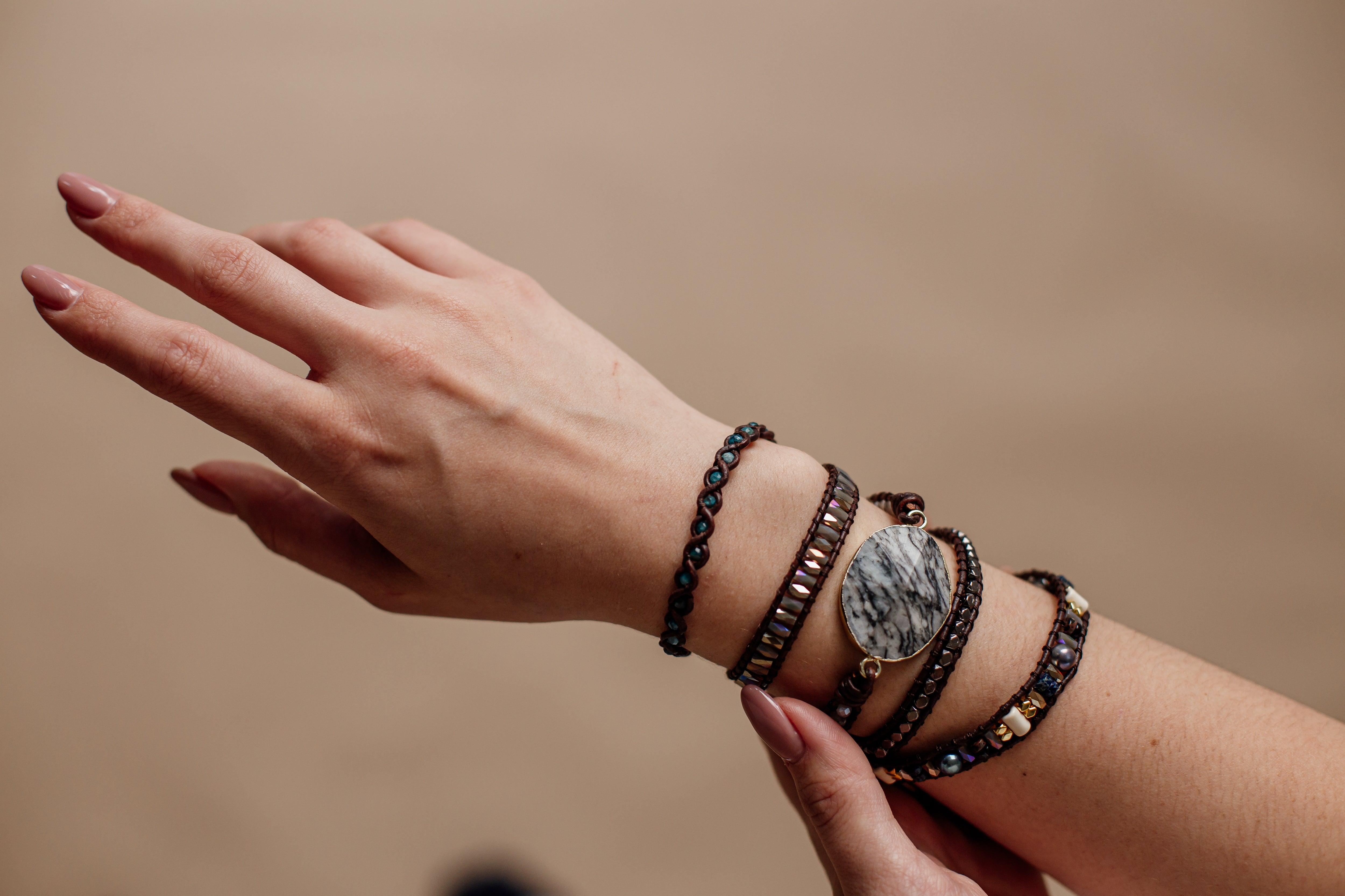 Bracelet Guérisseur en Jaspe Zébré