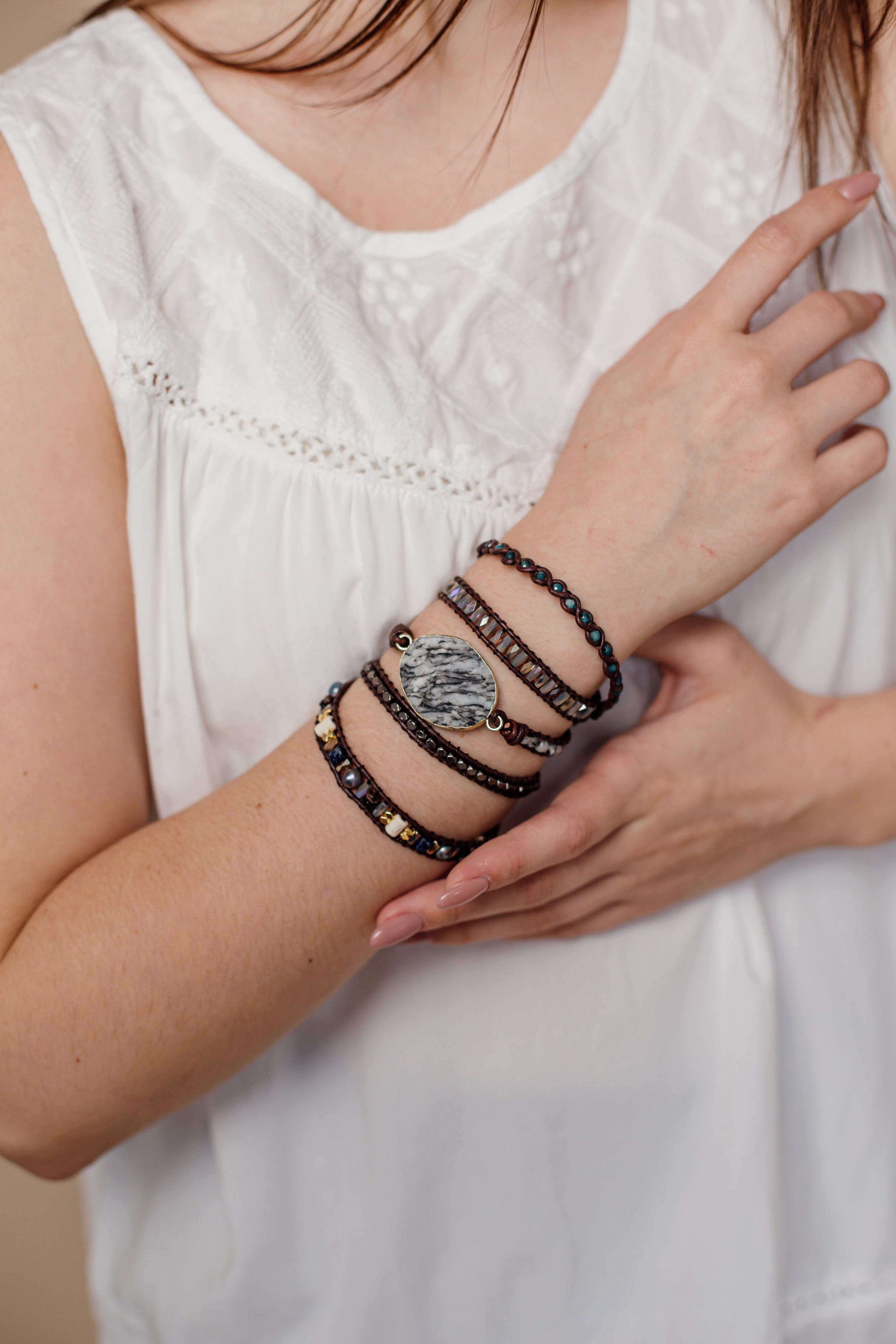 Bracelet Guérisseur en Jaspe Zébré