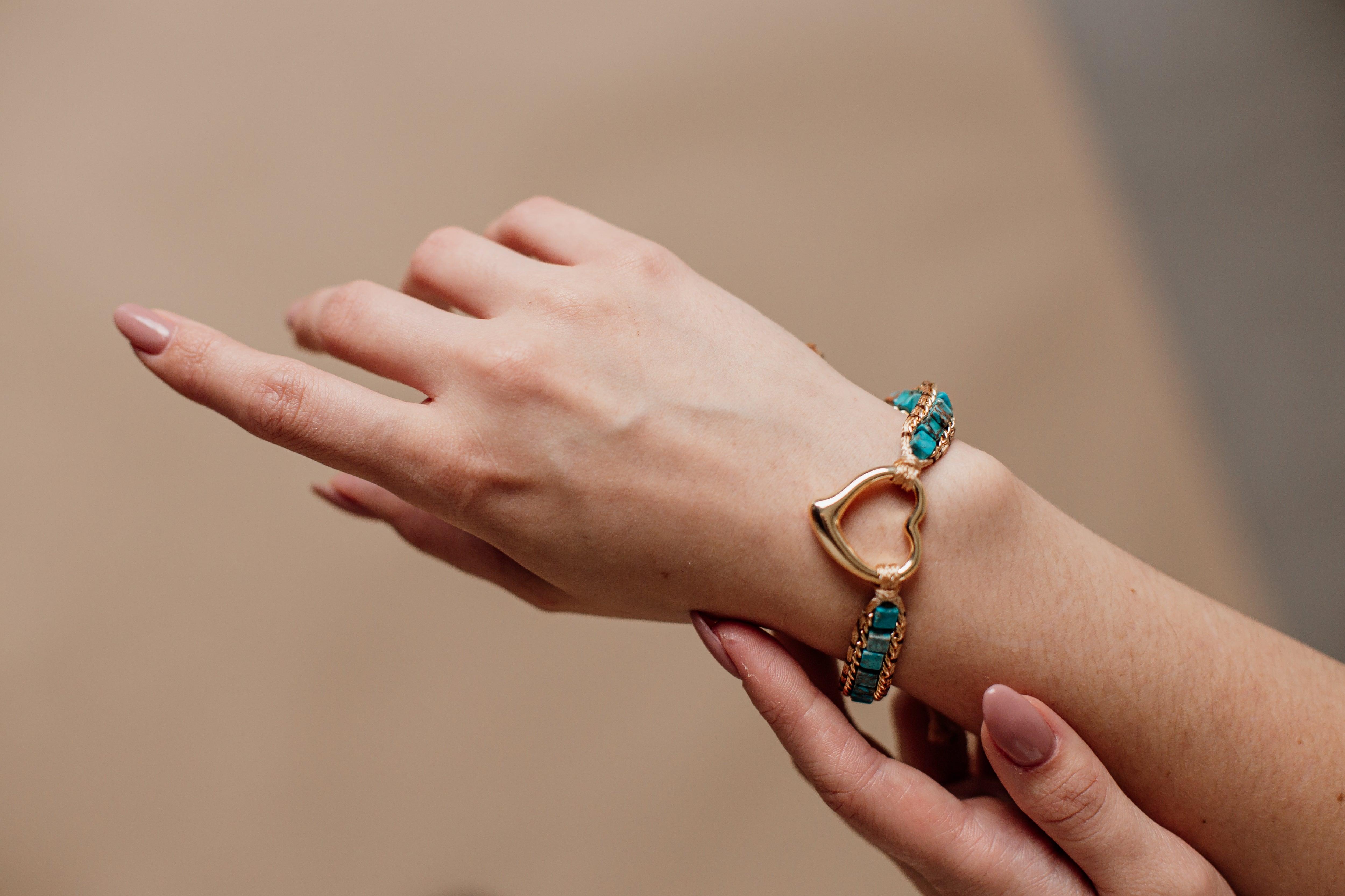 Bracelet Tendresse du Coeur en Perles de Jaspe