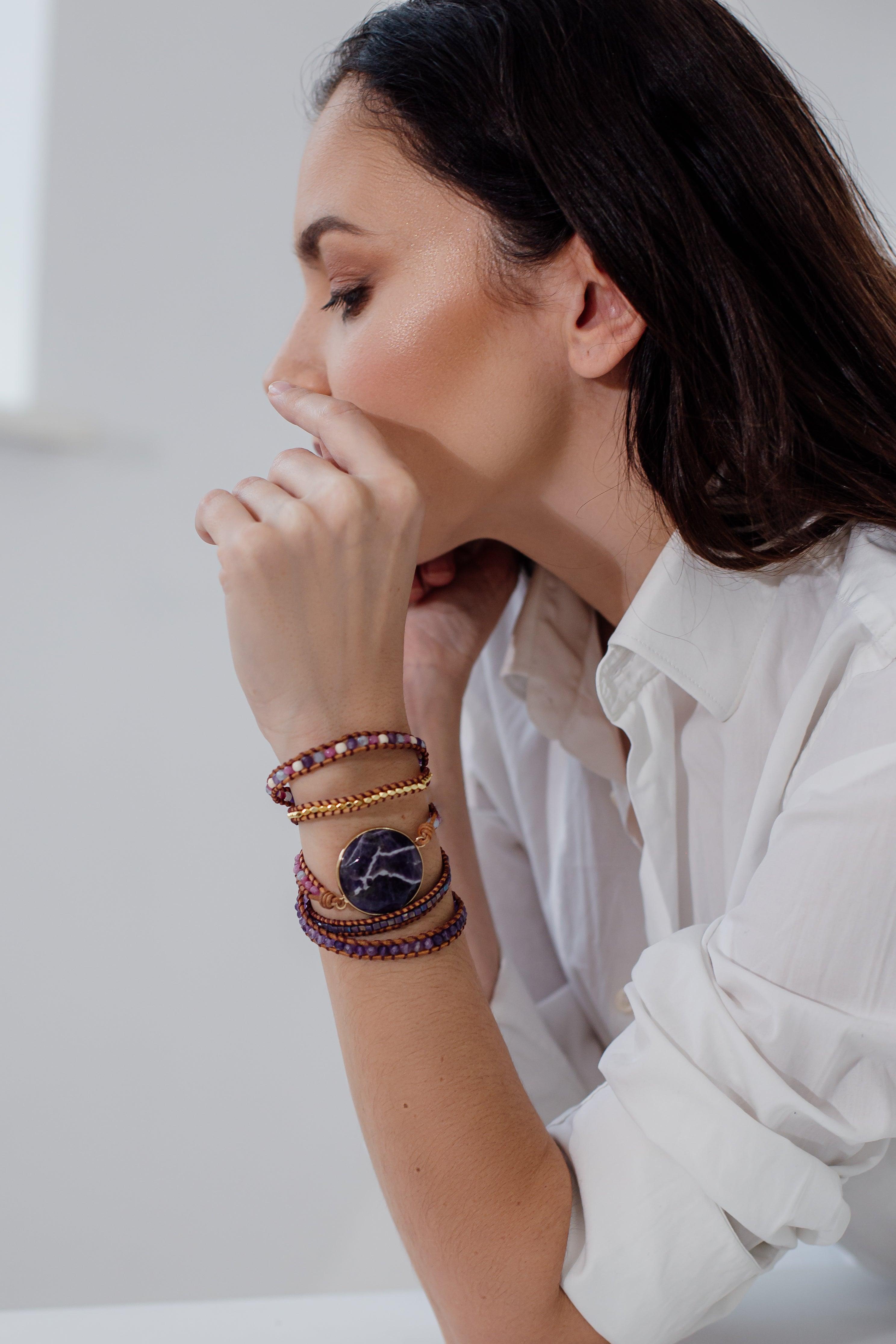 Bracelet Tranquillité en Améthyste