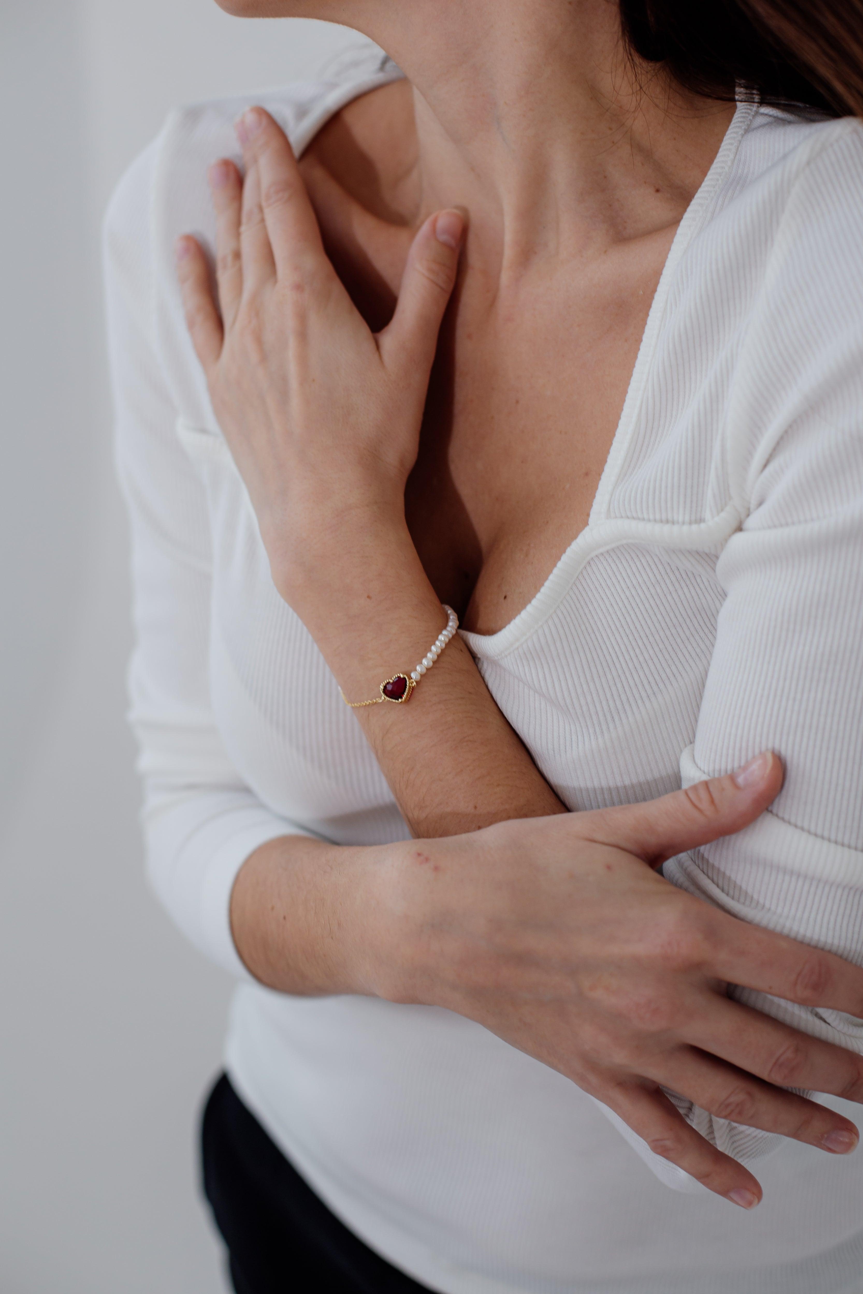 Bracelet Rituel Amoureux en Perles Naturelles