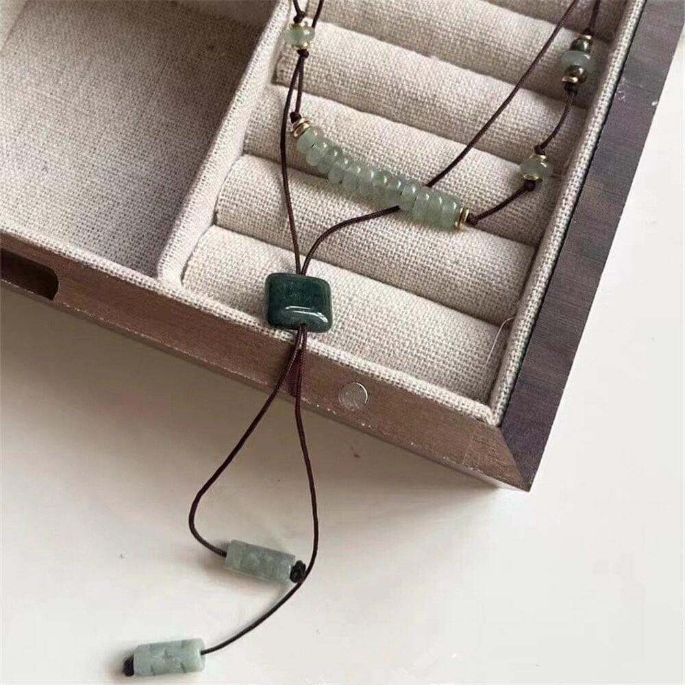 Collier Superposé Rêves de Destinés en Aventurine Verte