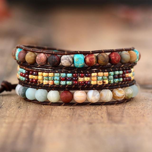 Bracelet en Jaspe Vintage