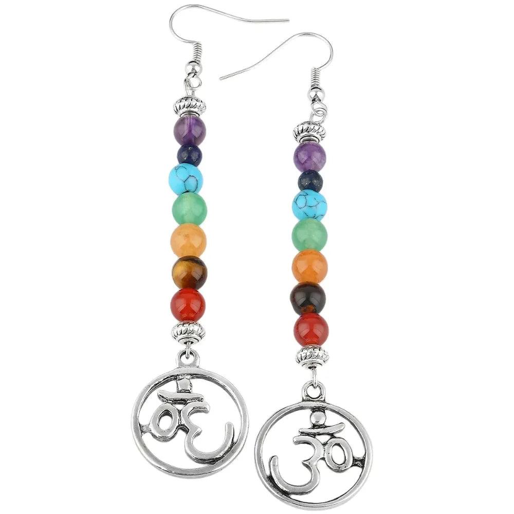 Boucles dOreilles Essence de la Terre en Pierres Naturelles