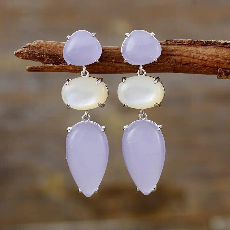 Boucles d'Oreilles Pendantes Murmures des Pierres