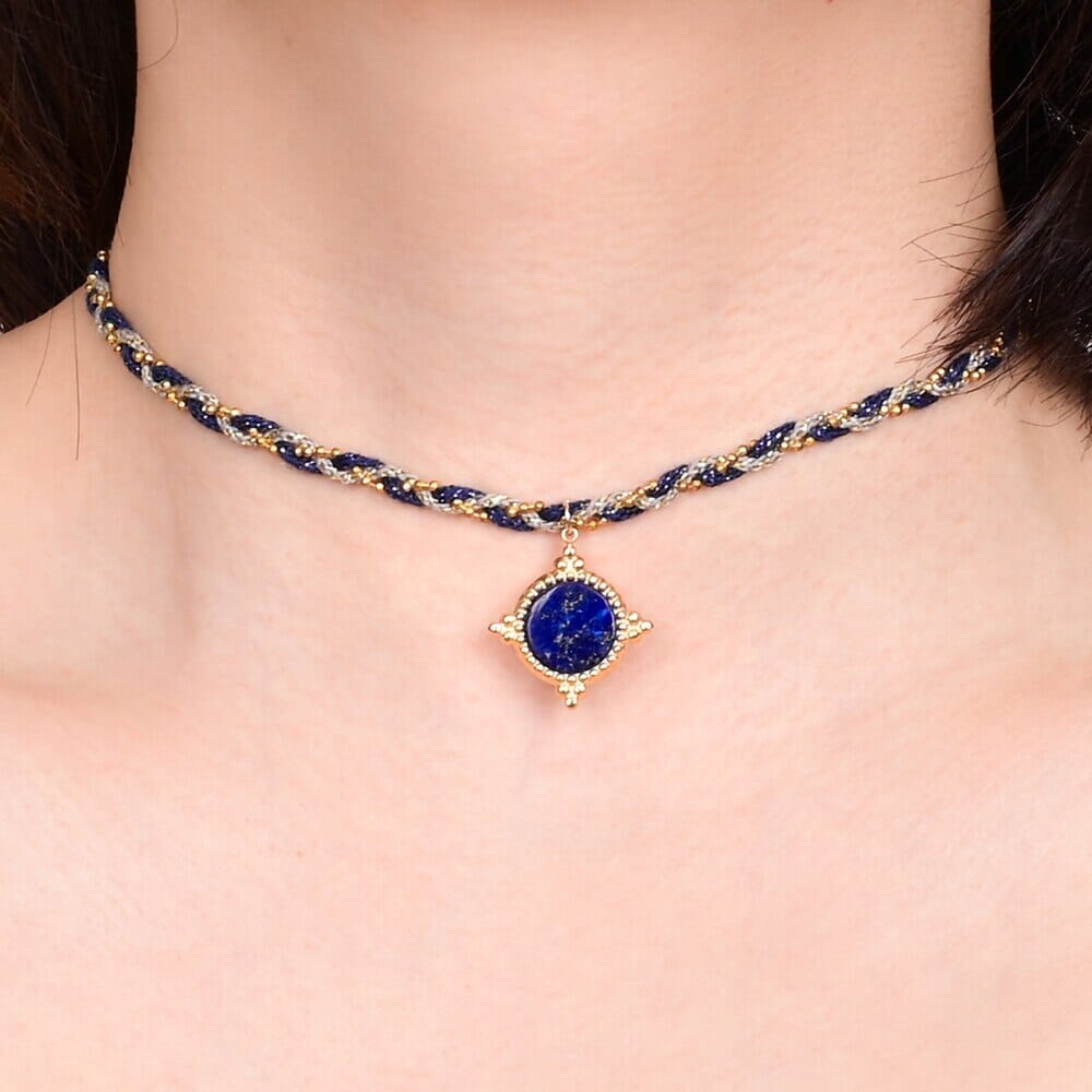 Collier Éveil Azur en Lapis-Lazuli